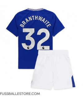 Günstige Everton Jarrad Branthwaite #32 Heimtrikotsatz Kinder 2024-25 Kurzarm (+ Kurze Hosen)